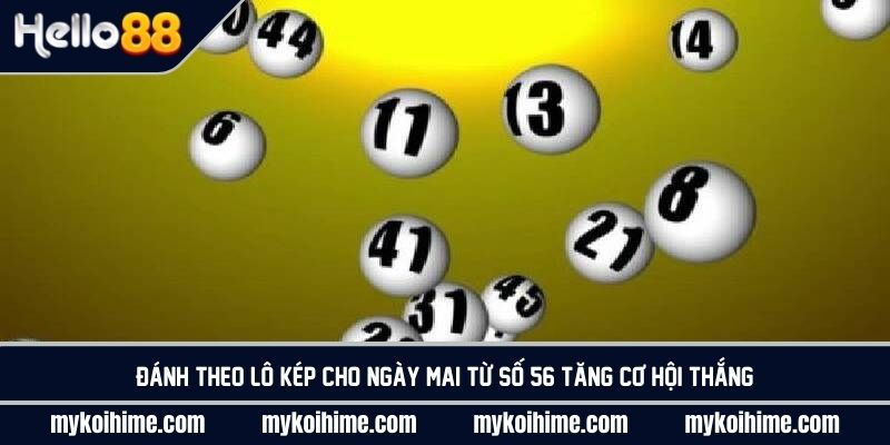 Đánh theo lô kép cho ngày mai từ số 56 tăng cơ hội thắng