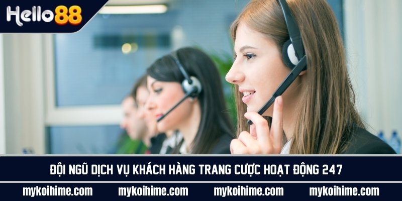 Đội ngũ chăn sóc khách hàng hoạt động 24/7